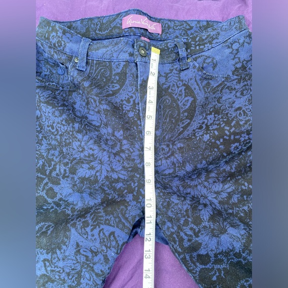 🍁364-You Are Perfect ❤️ Gloria Vanderbilt Paisley Denim - Picture 9 of 12